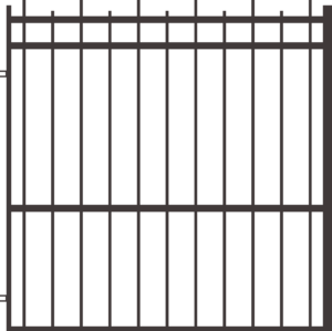 monex antracit nagykapu bal oldali modern fém kerítés